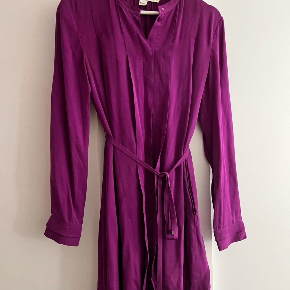 Purple, Silk Knee-Length Dress by Diane von Furstenberg